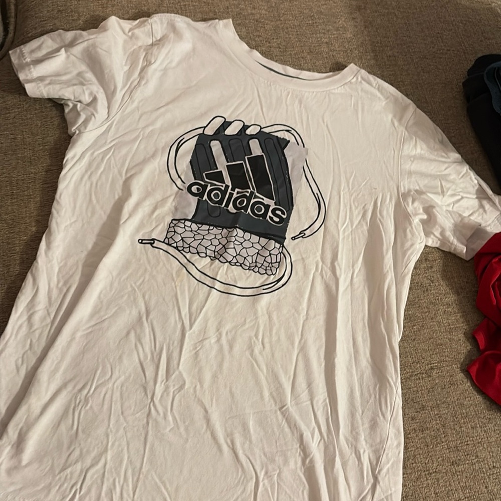 Boys Size L Adidas Short Sleeve Tshirt